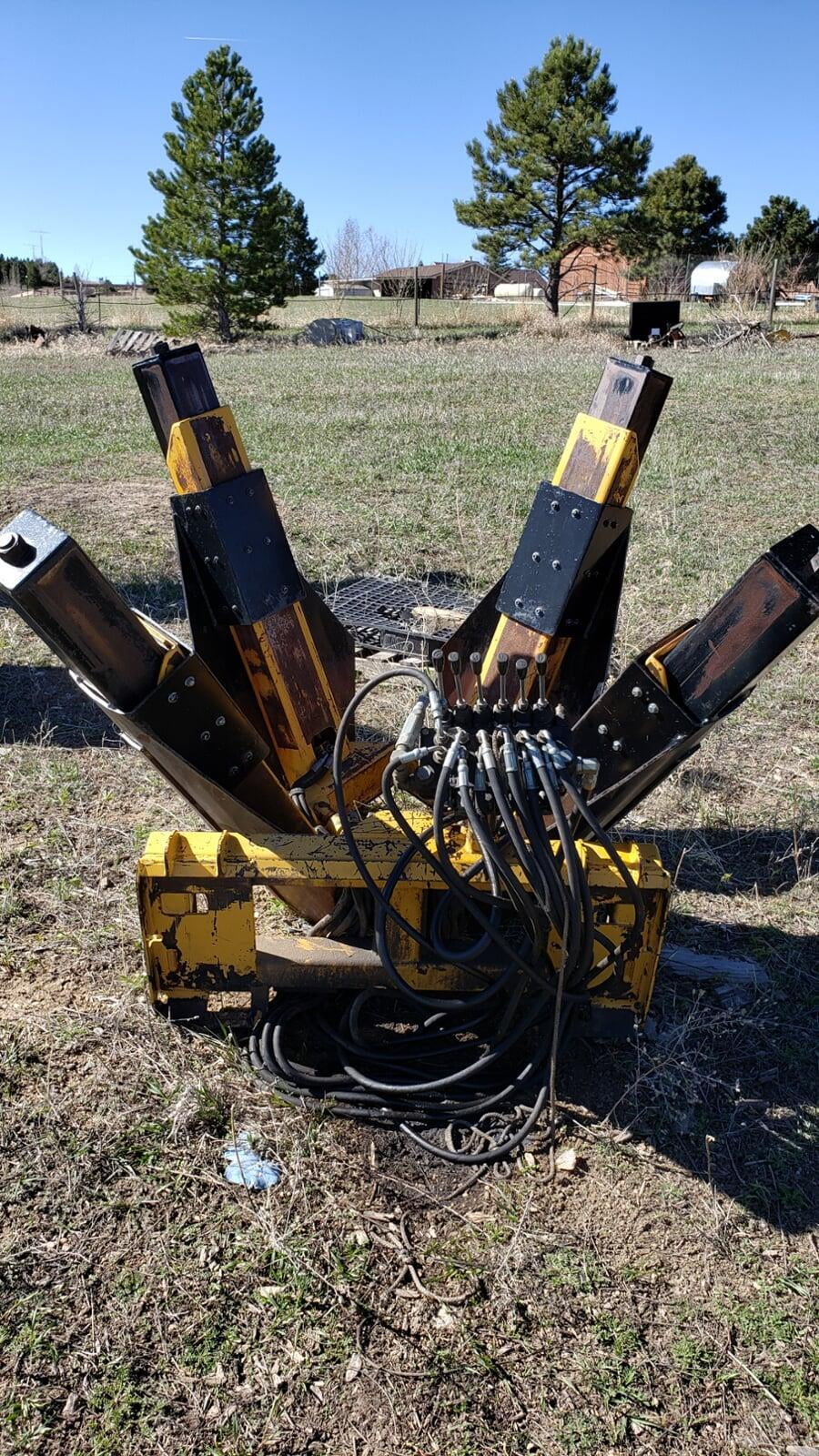 Skidsteer mounted 34" tree spade/transplanting equipment for sale