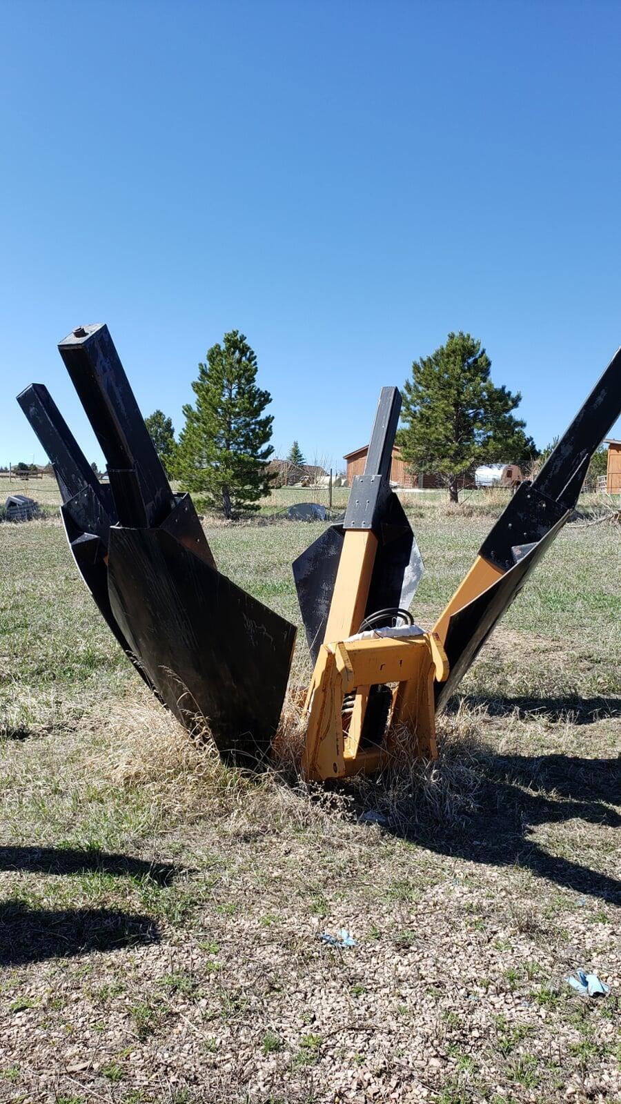 Electric over hydraulic 64" tree relocation machine for sale